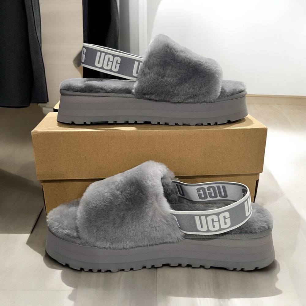 BNIB UGG Disco Slides Platform Slippers